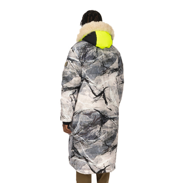 Griffin | Reversible Sleeping Bag Coat Snow Camo / Black - Concrete
