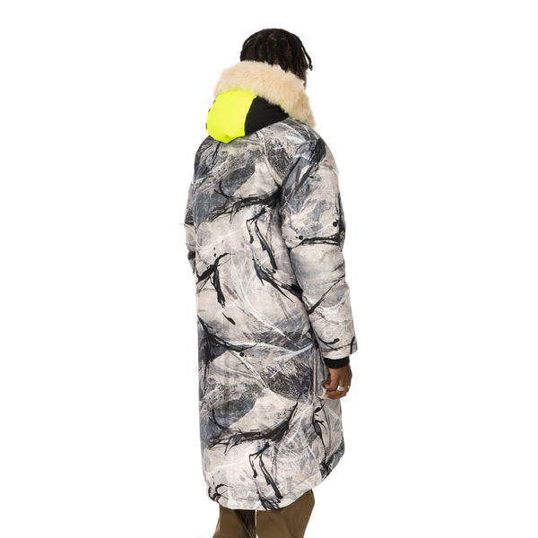 Griffin | Reversible Sleeping Bag Coat Snow Camo / Black - Concrete
