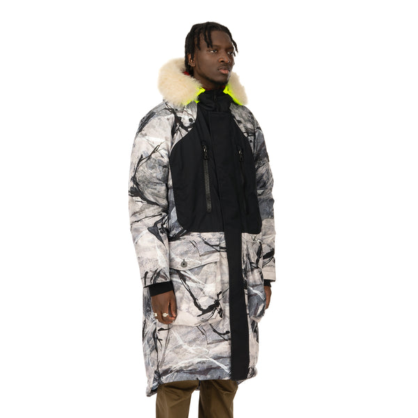 Griffin | Reversible Sleeping Bag Coat Snow Camo / Black - Concrete