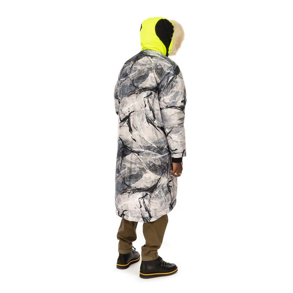 Griffin | Reversible Sleeping Bag Coat Snow Camo / Black - Concrete