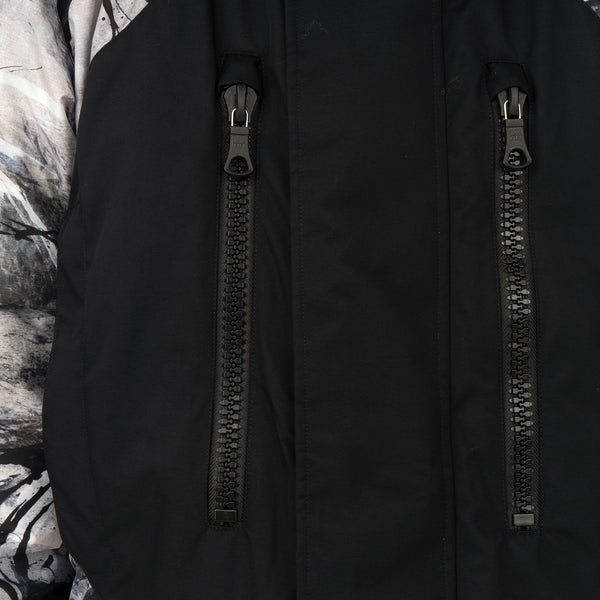 Griffin | Reversible Sleeping Bag Coat Snow Camo / Black - Concrete