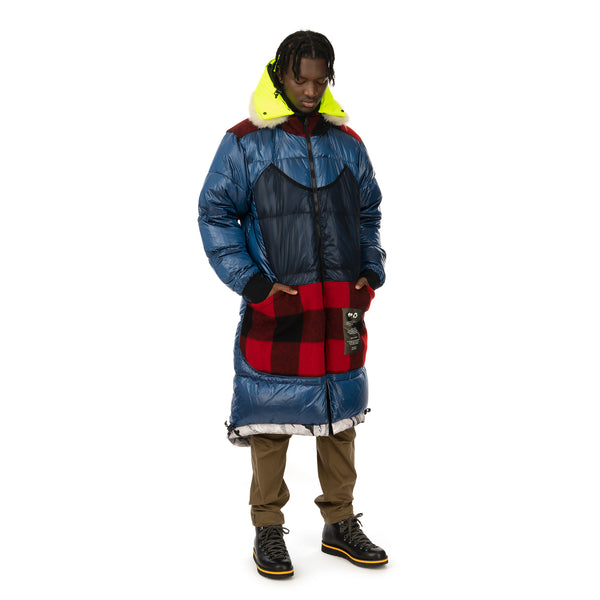 Griffin | Reversible Sleeping Bag Coat Snow Camo / Black - Concrete