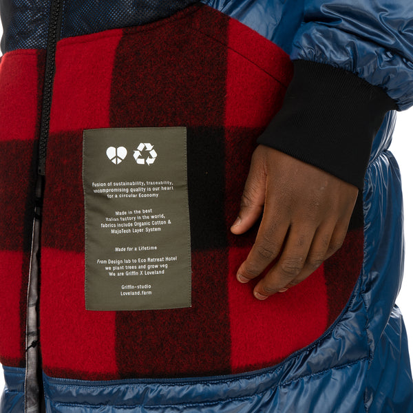 Griffin | Reversible Sleeping Bag Coat Snow Camo / Black - Concrete