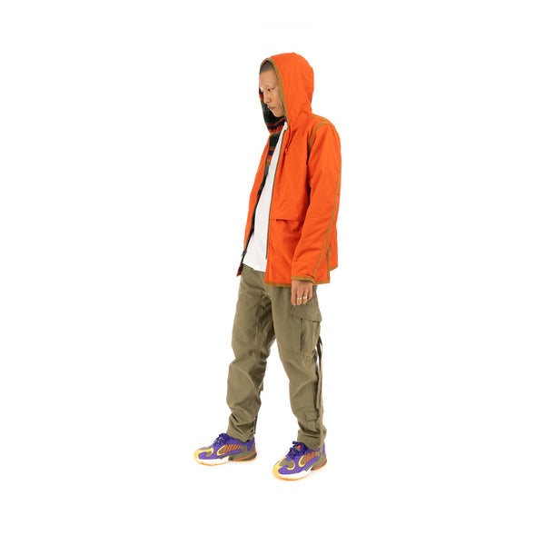 Element x Nigel Cabourn Alder Reversible Blanket Fleece Jacket Orange/Multicolor - Concrete