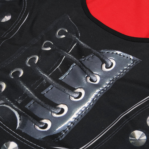 Ground Zero | Studs Shoe Ultra Soft Printed T-Dress - Concrete
