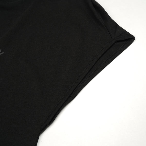 Ground Zero | No More Crossover Drappy Tee Dress Black - Concrete