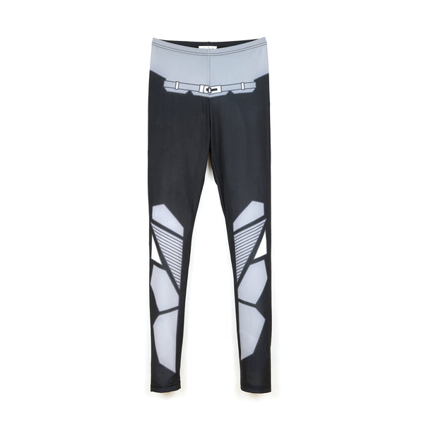 Ground Zero | Birkin Digital Printed Legging Black - Concrete