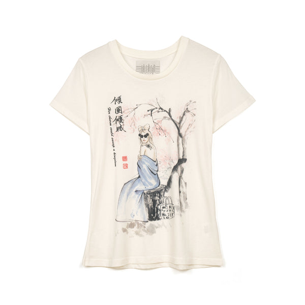 Ground Zero | Short Sleeve T-Shirt 'Gaga' White - Concrete