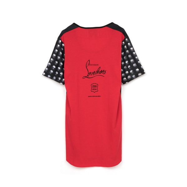 Ground Zero | Studs Shoe Ultra Soft Printed T-Dress - Concrete