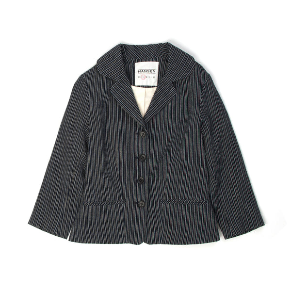 Hansen | W 'Helena' 3/4 Sleeved Blazer Indigo - Concrete