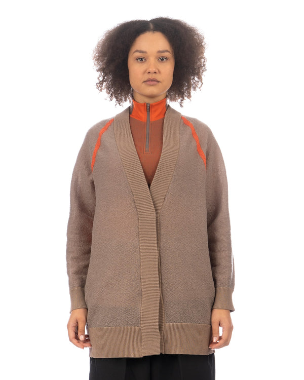 adidas Y-3 | W Classic Sheer Knit Cardigan Chalky Brown - Concrete