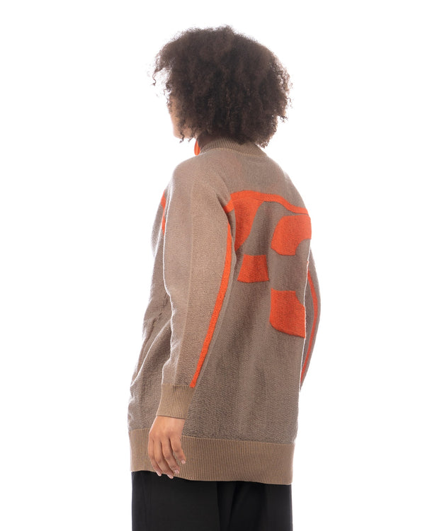 adidas Y-3 | W Classic Sheer Knit Cardigan Chalky Brown - Concrete