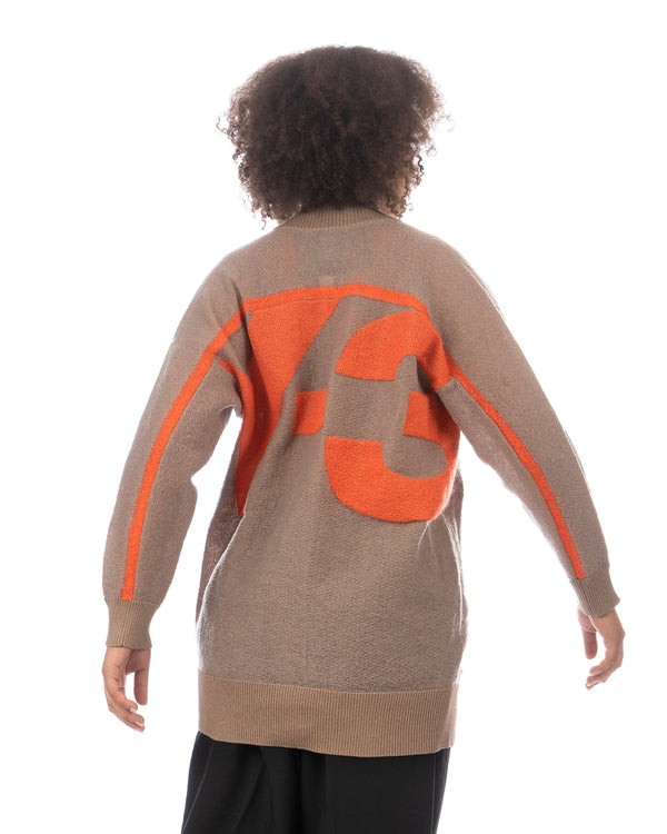 adidas Y-3 | W Classic Sheer Knit Cardigan Chalky Brown - Concrete