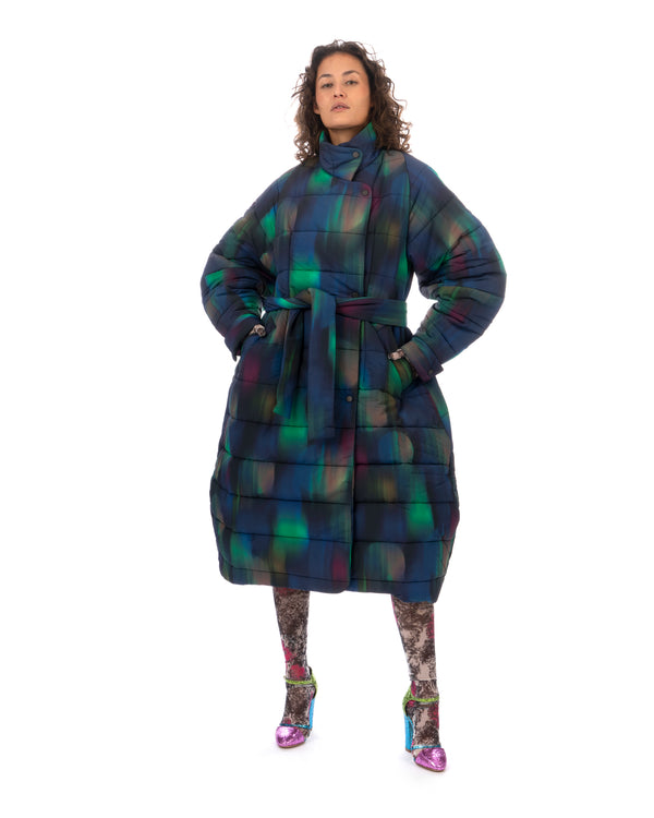Henrik Vibskov | Halo Coat Blurry Dots - Concrete