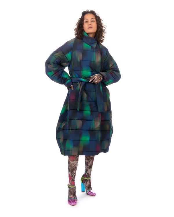 Henrik Vibskov | Halo Coat Blurry Dots - Concrete