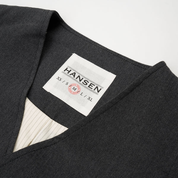 Hansen | 'Daniel' Classic Waistcoat Graphite - Concrete