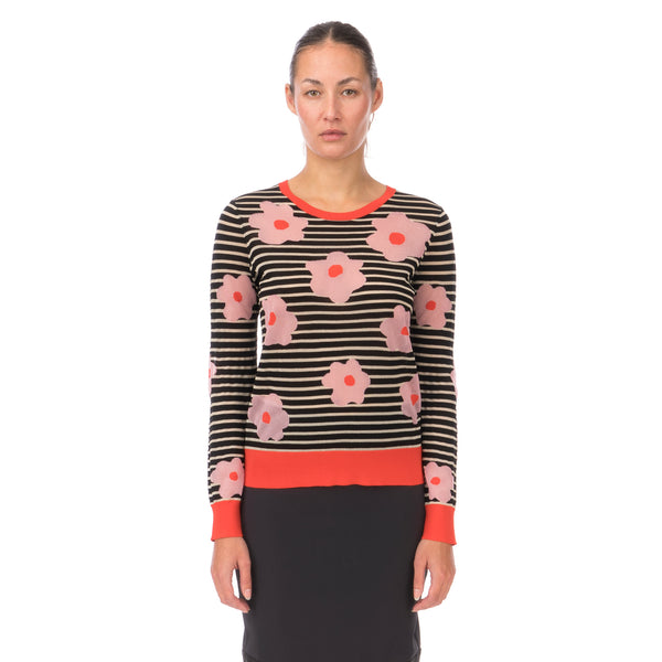 Henrik Vibskov | Flora Knit Pink Flowers - Concrete