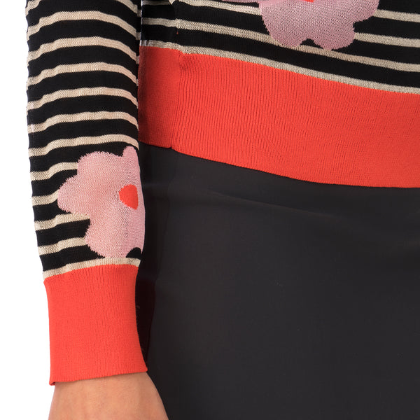 Henrik Vibskov | Flora Knit Pink Flowers - Concrete