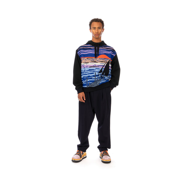 Henrik Vibskov | Tanoii Hoodie Shipromance - Concrete