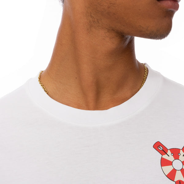 Henrik Vibskov | The Tee - Lifesaving Lobster White - Concrete
