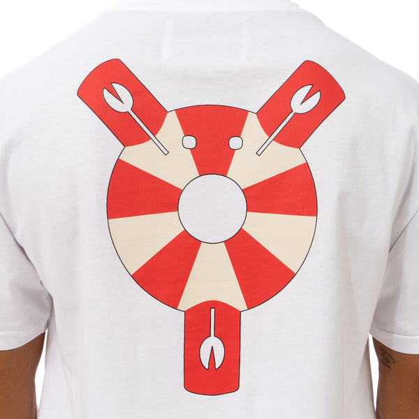 Henrik Vibskov | The Tee - Lifesaving Lobster White - Concrete