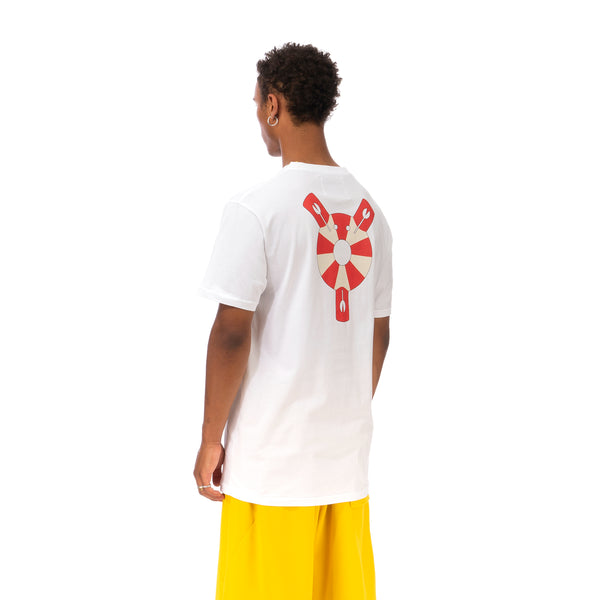 Henrik Vibskov | The Tee - Lifesaving Lobster White - Concrete