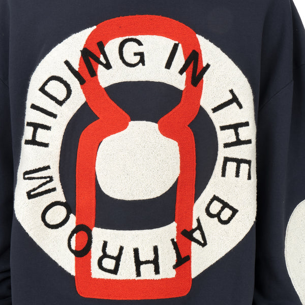 Henrik Vibskov | Big Circle Sweat Navy - Concrete