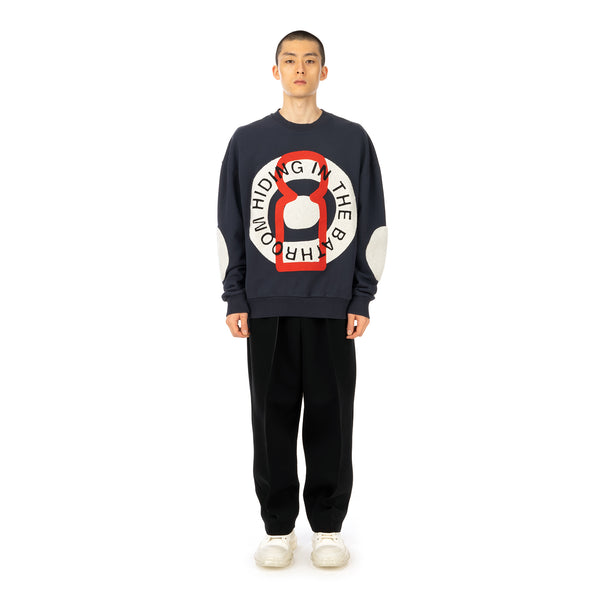 Henrik Vibskov | Big Circle Sweat Navy - Concrete