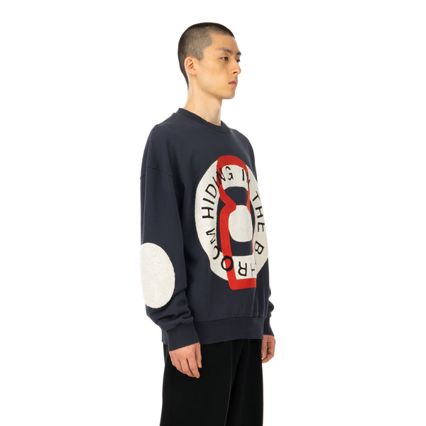Henrik Vibskov | Big Circle Sweat Navy - Concrete