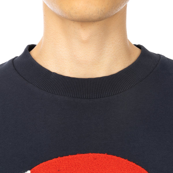 Henrik Vibskov | Big Circle Sweat Navy - Concrete