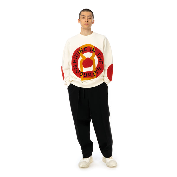 Henrik Vibskov | Big Circle Sweat Off White - Concrete
