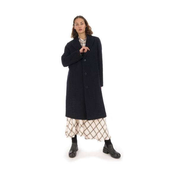 Hope Ambition Coat Dark Navy - Concrete