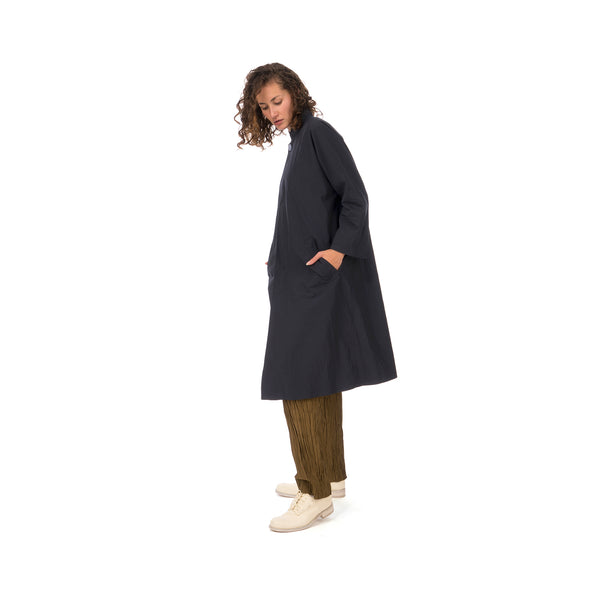 Hope | Biba Coat Dark Navy - Concrete