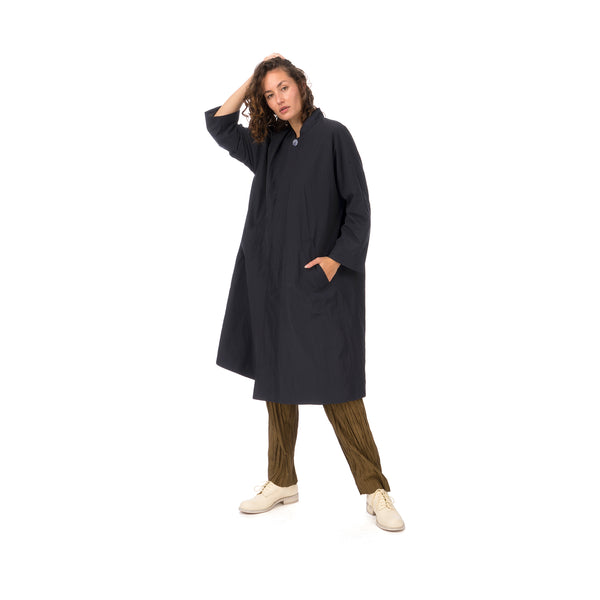 Hope | Biba Coat Dark Navy - Concrete