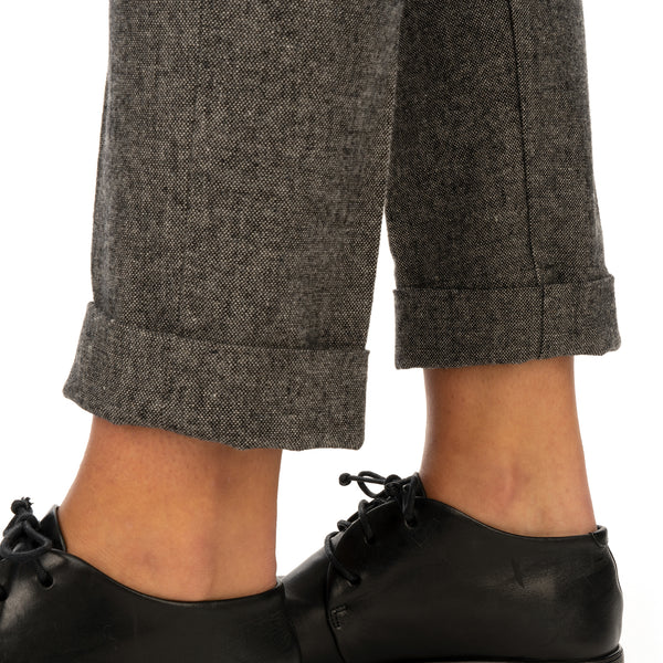 Hope | Law Trousers Charcoal Melange - Concrete