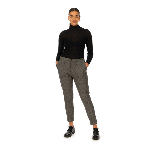 Hope | Law Trousers Charcoal Melange - Concrete