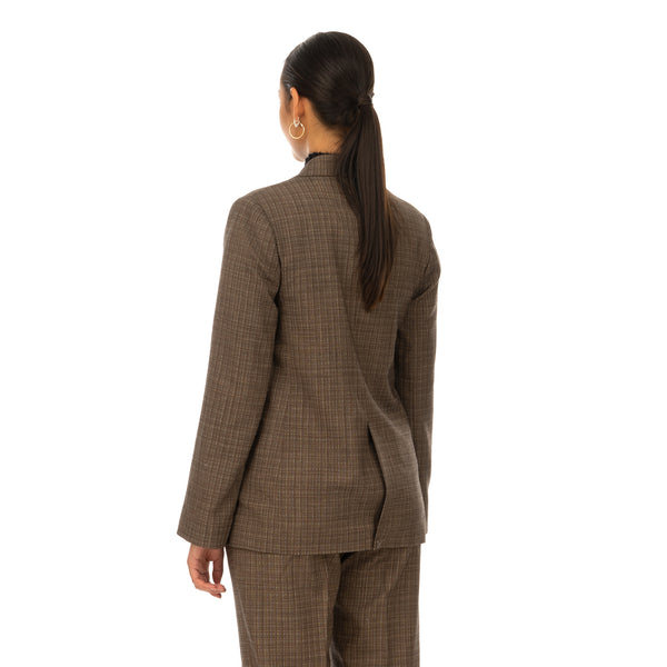 Hope | Dux Blazer Brown Melange - Concrete