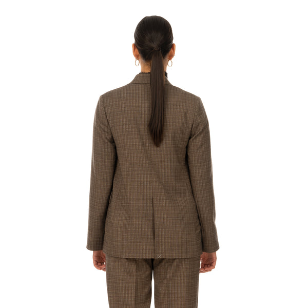Hope | Dux Blazer Brown Melange - Concrete