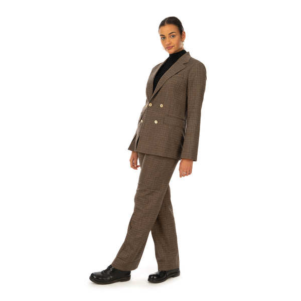 Hope | Dux Blazer Brown Melange - Concrete