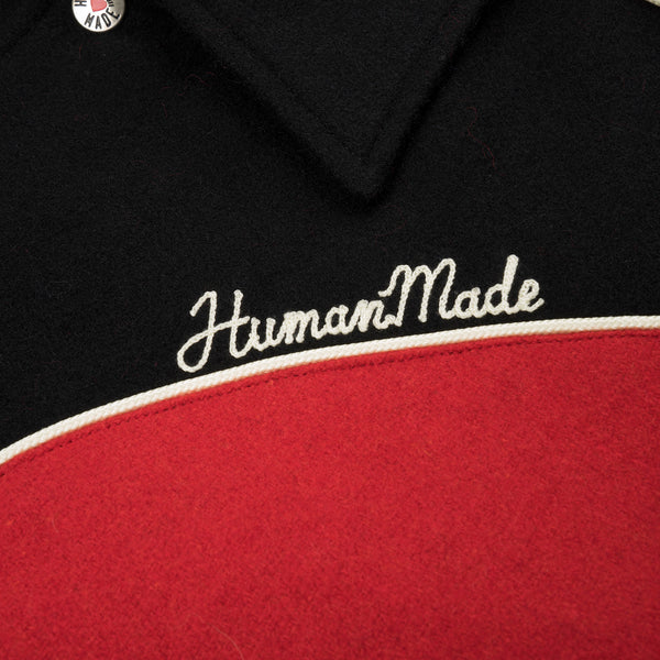Human Made Varsity Jacket Red - Concrete