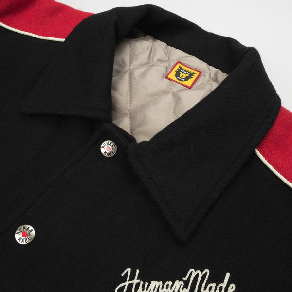 Human Made Varsity Jacket Red - Concrete