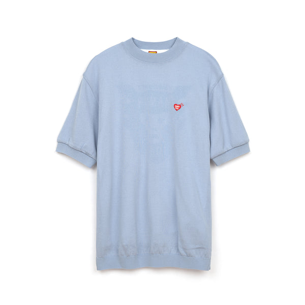 Human Made Short Sleeve Knit Blue - Concrete
