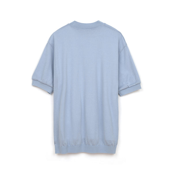 Human Made Short Sleeve Knit Blue - Concrete