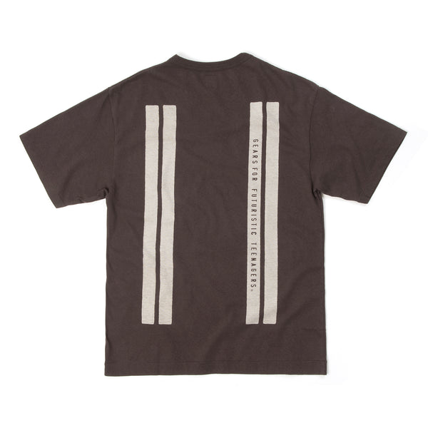 Human Made Line T-Shirt Brown - Concrete