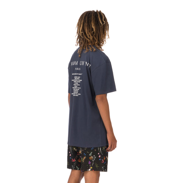 IH NOM UH NIT | Hendrix Sky T-Shirt Navy - Concrete