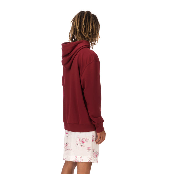 IH NOM UH NIT | Embroidered Koi Fish Hoodie Deep Red - Concrete