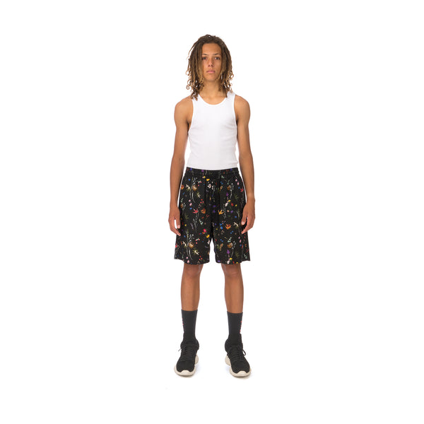IH NOM UH NIT | Flowery Print Shorts Twill Black - Concrete