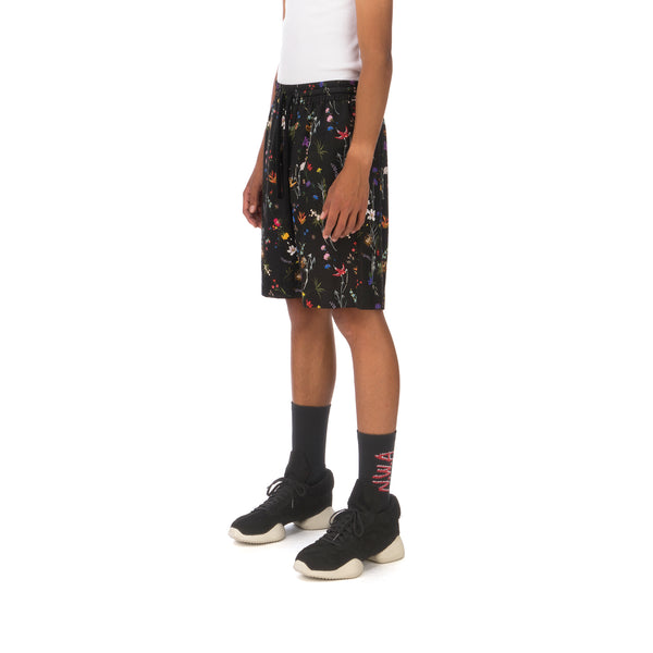 IH NOM UH NIT | Flowery Print Shorts Twill Black - Concrete
