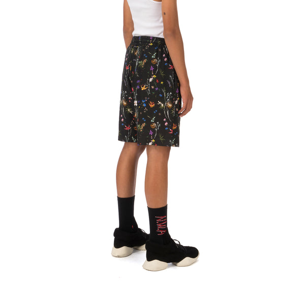 IH NOM UH NIT | Flowery Print Shorts Twill Black - Concrete