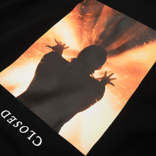 IH NOM UH NIT Closed Print Crewneck Black - Concrete